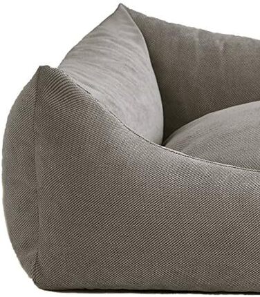 Собаче ліжко Sofa Sun XXL 130x100 см, сіре, 6 розмірів, 4 кольори, диван для собак, подушка, кошик