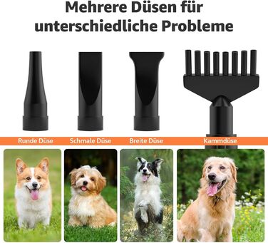 XKISS Професійний набір для грумінгу собак 2800W: машинка для стрижки, фен та пилосос для шерсті