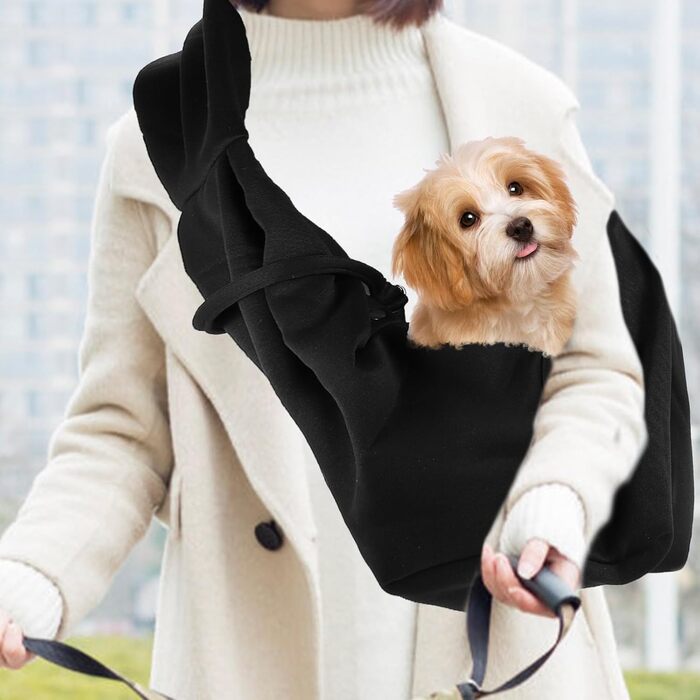 Валічка для домашніх тварин Valiclud для собак та котів. Переноска для вигулу на вулиці з широким плечовим ременем. Легка та довговічна переноска з поліестеру для цуценят та маленьких собак