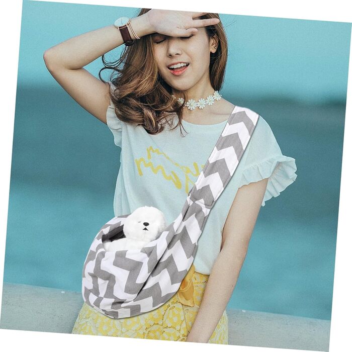 Сумочка для собак BESPORTBLE - переноска для маленьких собак та цуценят, дихаюча, легка, з регульованим плечовим ременем для подорожей та прогулянок