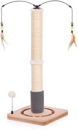 Котячий стовпчик Lilly - інтерактивне котяче іграшкове обладнання для самостійних занять | 78 см | 33 x 33 x 80 см