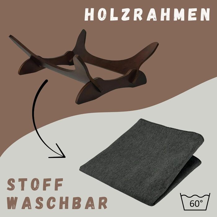 Крісло-гамак для котів та маленьких собак, крісло-лежанка для тварин, коричневе