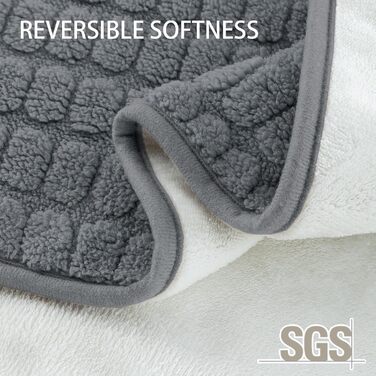 Водонепроникний килимок для собак H.Versailtex, 80 x 100 см, сірий, для собак та котів