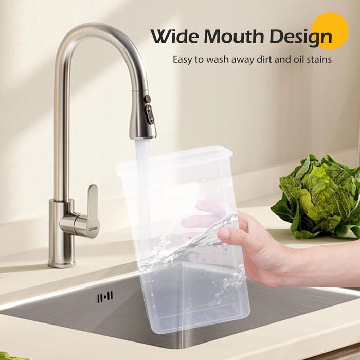 Контейнер для корму для тварин Nobleza, 2.5L, відро для корму для собак та котів з мірним стаканчиком