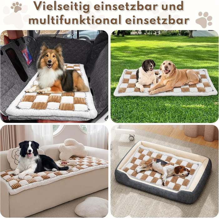 Килимок для собак у машину: водонепроникний, антиковзаючий, універсальний. Підходить для автомобіля, дивану та відпочинку на природі (світло-коричневий)