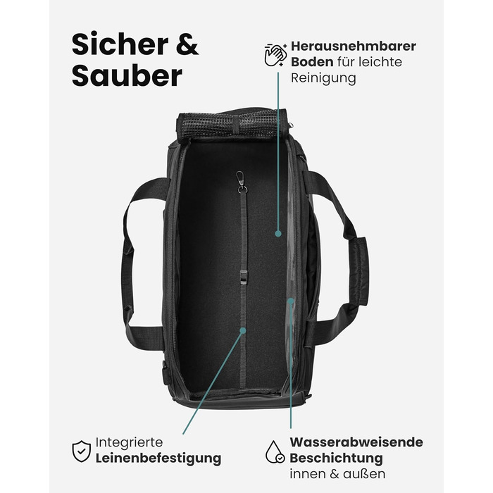 Транспортна переноска для собак Larkson до 8 кг, Бежева - Tjark - для подорожей літаком, для собак та котів. Відповідає вимогам більшості авіакомпаній