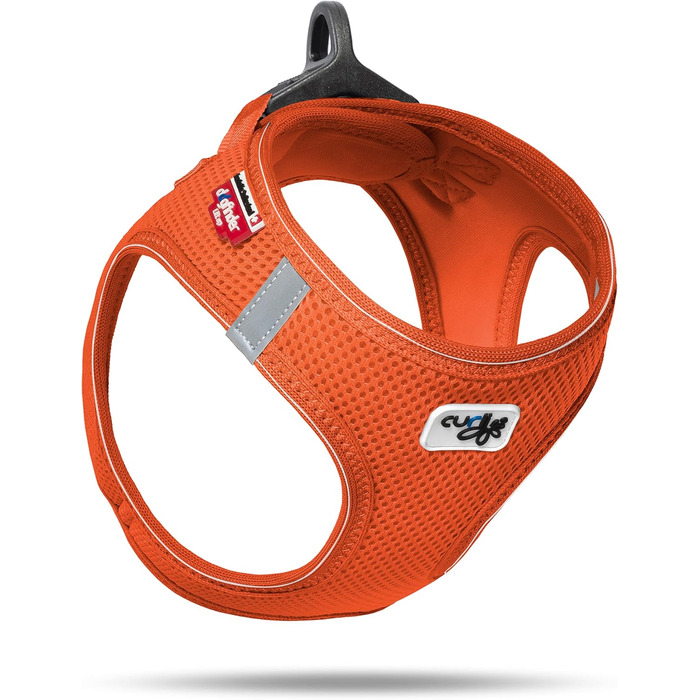 Шлейка для собак з кільцем D-Ring, чорна (curli D-Ring Buckle, 3XS, Mandarin)