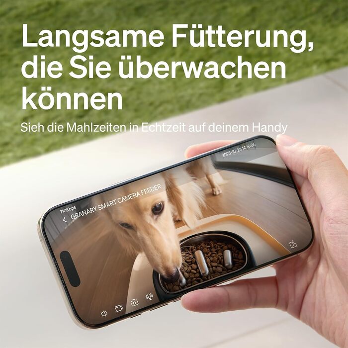 Автоматичний годувальник для котів та собак PETLIBRO з камерою 1080P, Wi-Fi 5G, нічним баченням та чашею Slow-Food, 5 л, Чорний