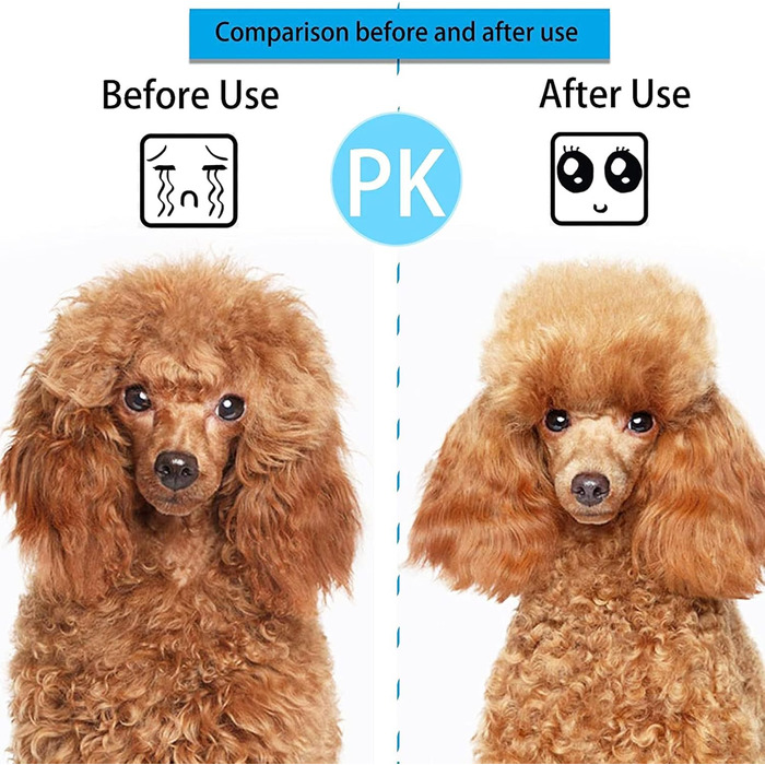 Щітка для собак та котів, для короткої та довгої шерсті, блакитна