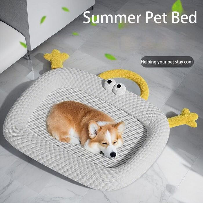 Охолоджуючий лежак для собак Marchul, літня килимкова підстилка для котів, підстилка для домашніх тварин для котів та собак, 75x55 см, лежак для вольєру з антиковзким дном, підстилка для сну домашніх тварин для дому та подорожей XL 55*75CM