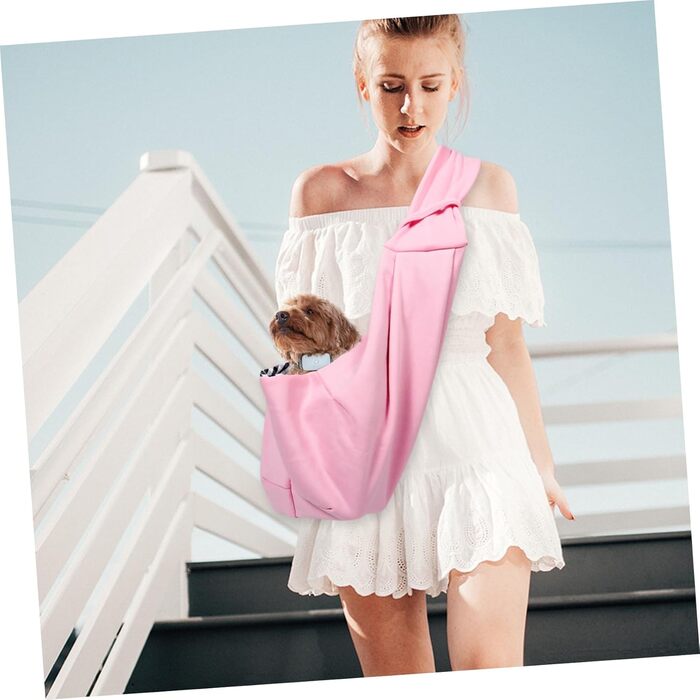 Трансформер для собак і котів FONDOTIN: рожева переноска для подорожей з регульованим ремінцем