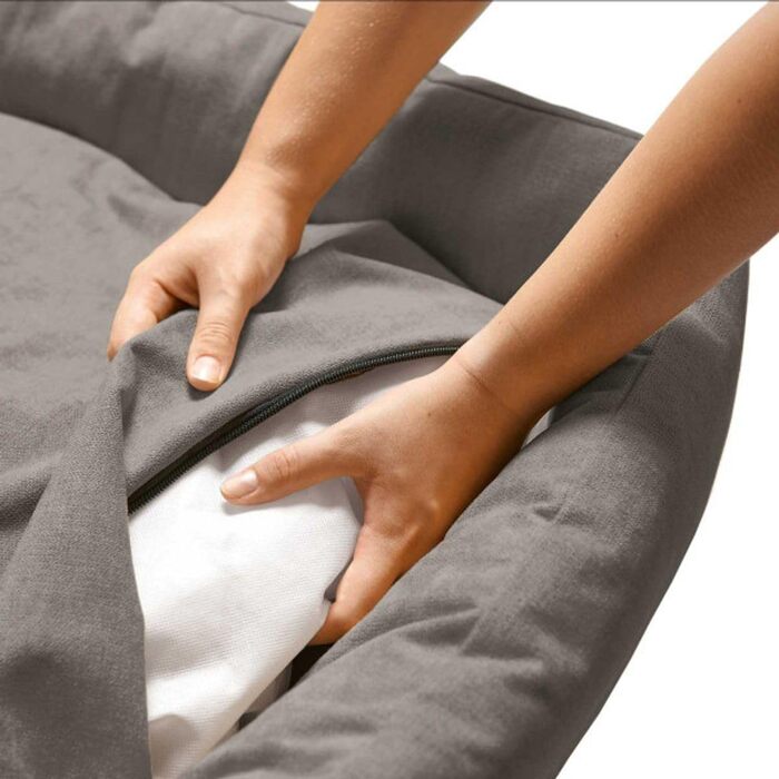 Нашийник для собак Hunter Eiby, сірий, технологія Easy Clean, легкий у догляді (S)