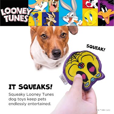 Іграшки для собак Looney Tunes на Гелловін Сильвестр і Твіті, 2 шт. | М'які пищалки для маленьких собак