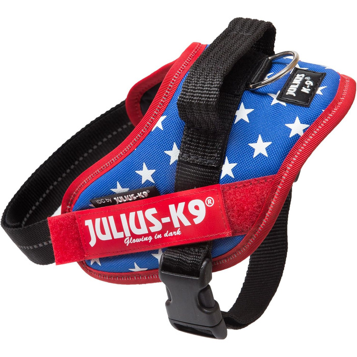 Шлея Julius-K9 IDC Power для собак, з двома безкоштовними нашивками, розмір XS/Mini-Mini (груди 39,4–52,1 см), Ameri-Canis