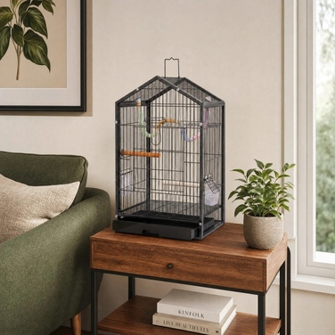 Клітка NUXIE 35 x 28 x 60 см, чорна