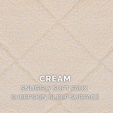 FurHaven Лежанка для собак великих та середніх порід, Sherpa-Fleece, розмір L, 91 x 58 x 7 см, кремовий колір