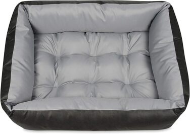 Крісло-ліжко для собак SuperKissen24, розмір L, 95x75 см, сірий (1 шт.) - миється