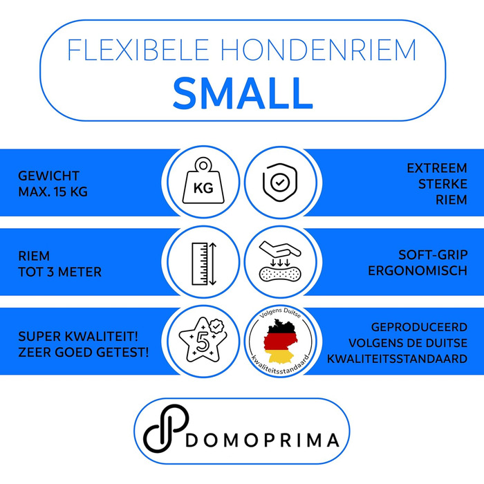 Нашийник для собак Domoprima: міцний, безпечний, з відбиваючим рефлектором, розміри S, M, кольори: сірий, блакитний, зелений, рожевий