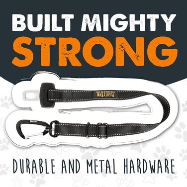 Автогурт для собак Mighty Paw: регульований, для маленьких та великих собак, безпечний, з пряжкою, для цуценят