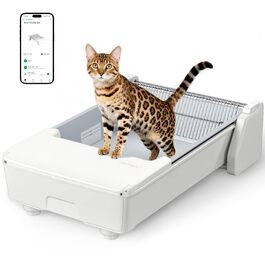 Самоочисний автоматичний лоток для котів Meowant із функцією захисту від затискання