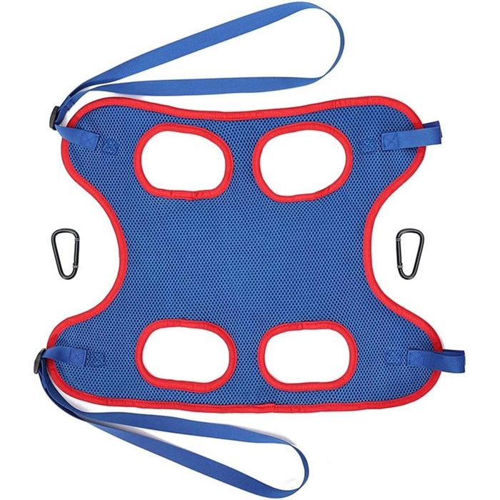 Гамак для грумінгу собак та котів DONGKER, блакитний, з 2 карабінами для маленьких тварин