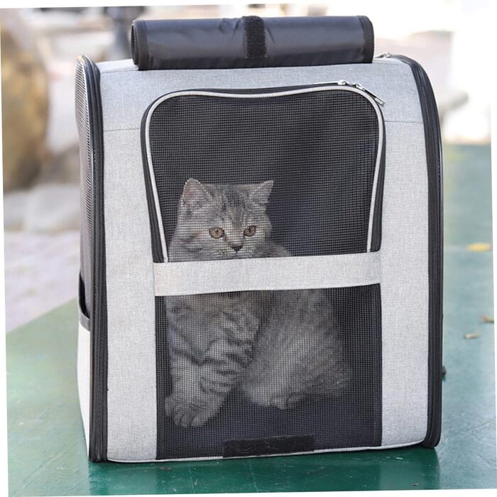 Транспортна сумка для котів та маленьких собак Angoily, велика місткість, дихаюча, з міцного матеріалу