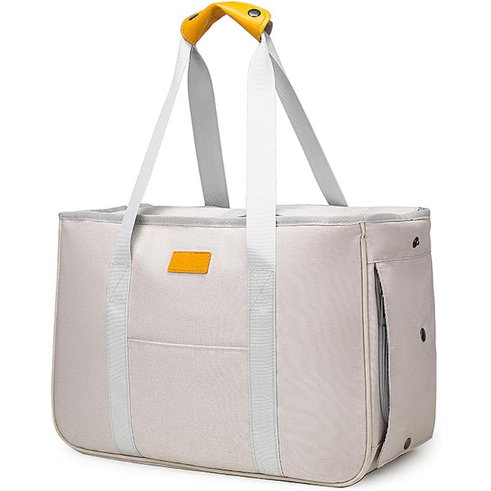 Сумка для тварин Bebeibon на одне плече, велика, світло-бежева