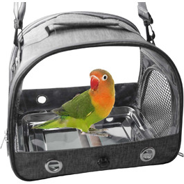Транспортна сумка для птахів Asfrode з підставкою та металевим підносом: для папуг, канарек, хвилястих та корел