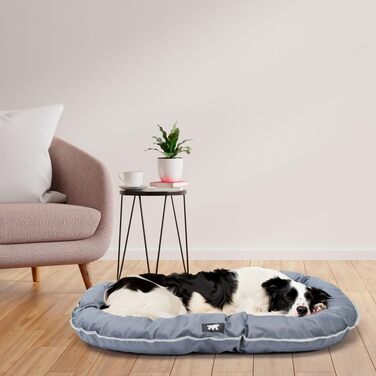 Ортопедичне собаче ліжко Ferplast для великих собак, 110x70x8 см, сіре. Знімний чохол, водонепроникне, з матрацом