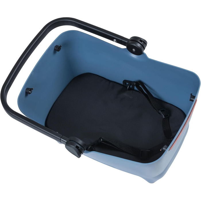 Кошик для собак Basil Buddy MIK - 32л, блакитний, міцний, з замком MIK та платформою, для безпечного транспортування