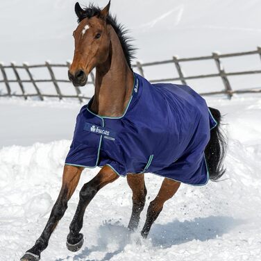 Дощова кінська попона Bucas Smartex Light, синя, 140 см, з функцією stay-dry