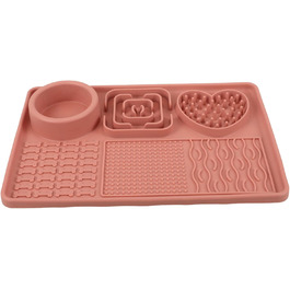 Силіконовий килимок для повільного годування тварин з присосками, великий для собак та котів - захист від травлення