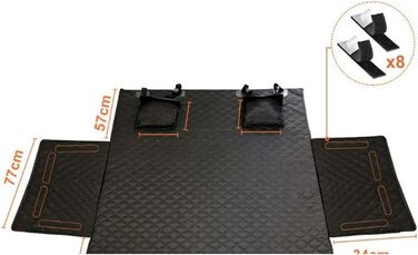 Захист для багажника автомобіля для собак Opel Grandland X 2017-2022, водовідштовхувальний, стійкий до подряпин, з захистом бокових стінок та краю вантажного люка