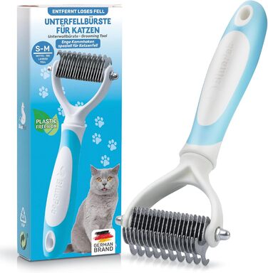 Бурштук для котів BluePet для догляду за підшерстям, вичісування та розплутування шерсті. Підходить для котів з довгою шерстю.