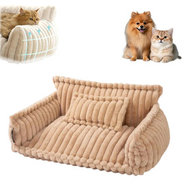 Диван для домашніх тварин, ортопедичний лежак для котів та собак, миючий диван для собак, стійкий до подряпин, нековзний, для великих, середніх та малих собак та котів (1шт, L)