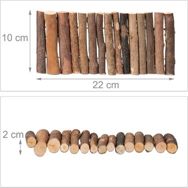 Міст для гризунів Relaxdays Nagerbrücke Holz, 40 x 65 см, аксесуари для клітки кроликів та морських свинок, гнучкий, дерев'яний міст, набір 3 шт.