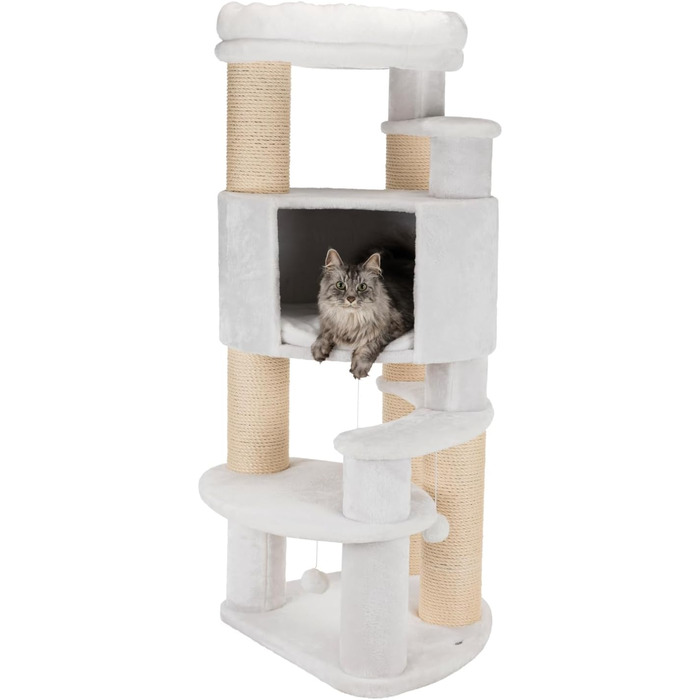 Когтеточка для котів Zita XXL, 147 см, біла