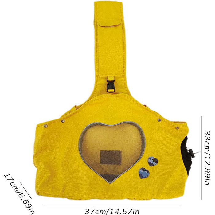 Транспортна сумка для собак та котів, переноска для тварин, зелено-жовта, 35.8 x 40.9 x 16.69 см