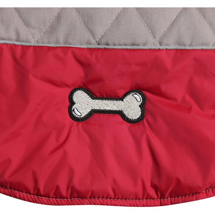Водонепроникний теплий одяг для цуценят та маленьких собак: куртка з бавовни для холодної зими, XS (Сірий, Червоний)