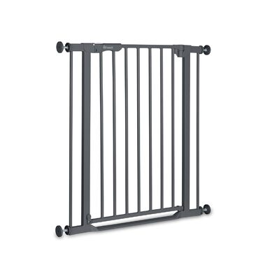 Захист для воріт Hauck Clear Step Autoclose 2, Темно-сірий - для дітей, регульована ширина 75-80 см, висота 77 см, самозакривання, низький поріг, двостороннє відкривання однією рукою, без свердління
