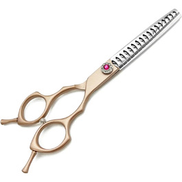 Набір професійних ножиць для грумінгу собак, 7 дюймів: прямі, вигнуті, ножиці для розрідження (40%-50%) та ножиці-секатори (60%-70%)