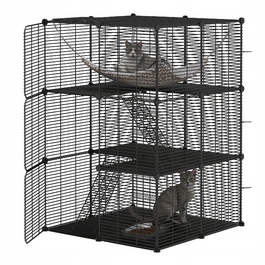 Будиночок для котів Balconera, чорний, квадратний, 104 см x 72 см x 140 см