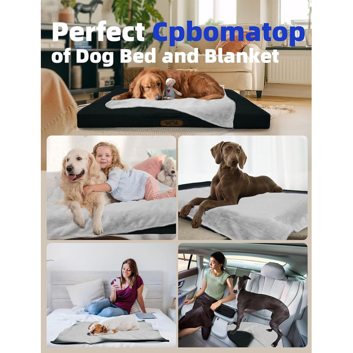 Крісло-ліжко для собак Sytopia XXL, водонепроникне, кошик, 59 кг, для великих собак, для дому та вулиці, 127 см (Чорний)