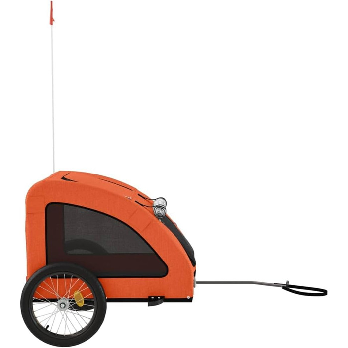 Причіп для собак Gecheer, 45 кг, оранжевий, 137x68x72 см