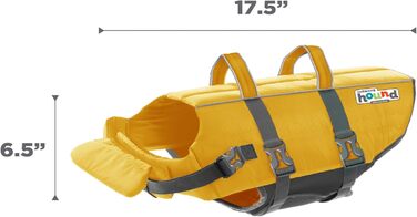 Спасальний жилет для собак Outward Hound Granby, розмір L, жовтий (обхват грудей 71-81 см)