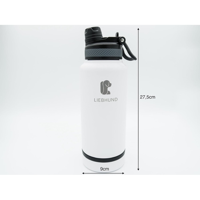 Термопляшка для собак Liebhund ThermoBott 700мл з мискою - ізольований нержавіючий сталь