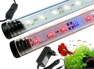 LED-світильник LUMI FLORA для акваріума, комплект 60 см, БІЛЕ + GROW