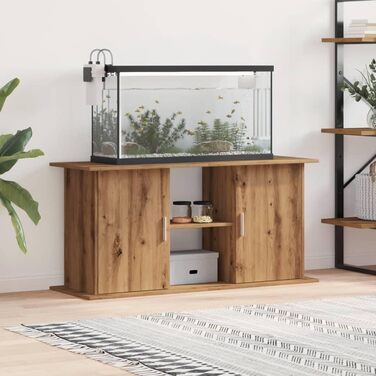 vidaXL Акваріумна тумба з ДСП, 121x41x58 см, під старе дерево