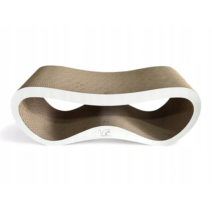 Великий картонний кігтеточка-ліжечко для котів HomeCatty, 75x26x25 см