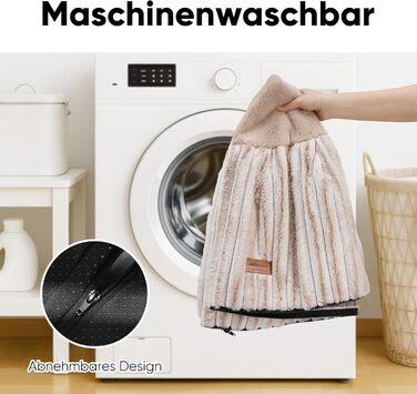 Ортопедичне ліжко для собак та котів FUKUMARU, 76x76x18 см, знімний чохол, сучасний дизайн з градієнтом